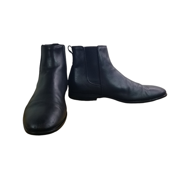Aquatalia black leather chelsea boots main image 6